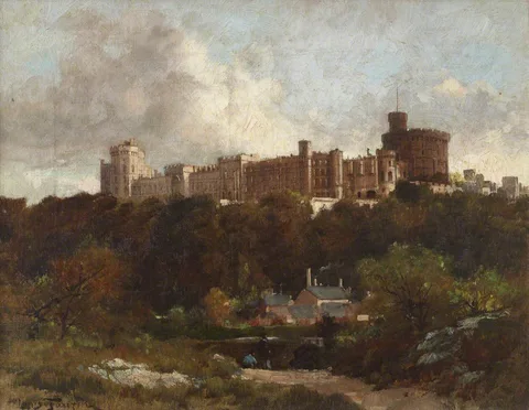Louis Tauzin, View of Windsor Castle from the North-east