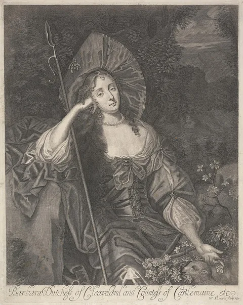 William Sherwin, Barbara Duchess of Cleaveland as a Shepherdess