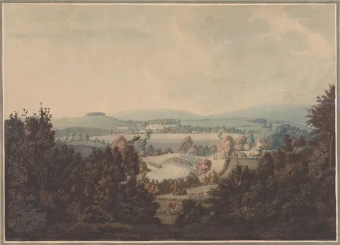William Green, Landscape with River and a Bridge