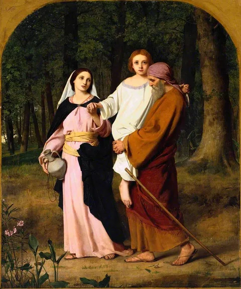William Charles Thomas Dobson, The Child Jesus Going Down with His Parents to Nazareth