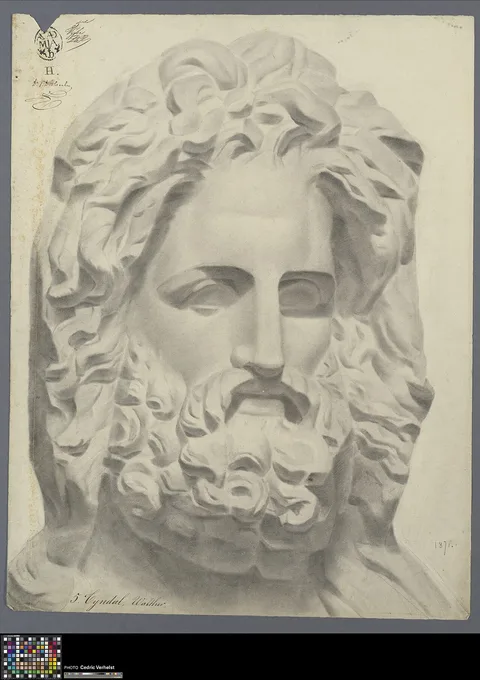 Walter Tyndale, Academic study after a sculpture: bust of Zeus of Otricoli