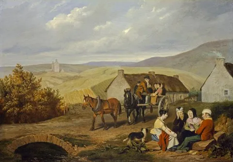Walter Geikie, A Scottish Roadside Scene
