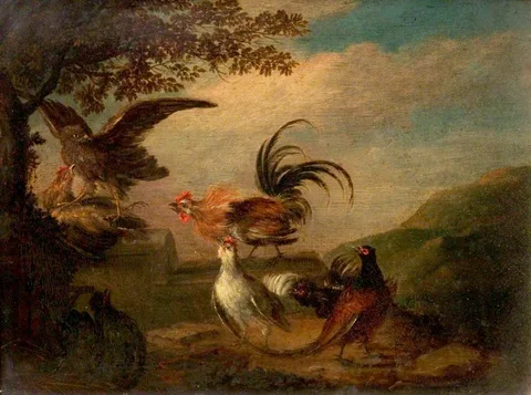 Marmaduke Cradock, Hawk Attacking Chickens