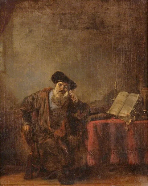 Karel van der Pluym, Old Man at Study