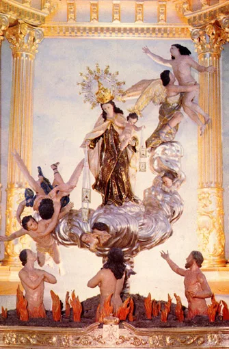 Antoine Duparc, Madonna and Child while souls awaiting purification are brought out of Purgatory and into Heaven