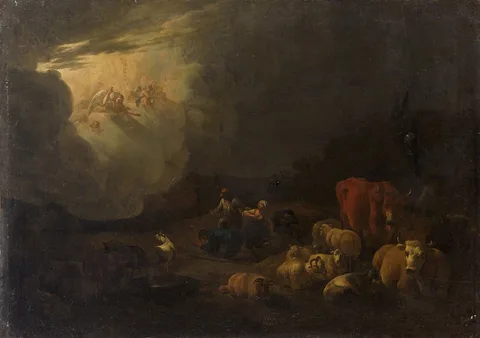 Jan van Ossenbeeck, The annunciation to the shepherds
