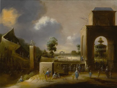 Jan Micker, Allegory of the broad and narrow road (Matthew 7:13)