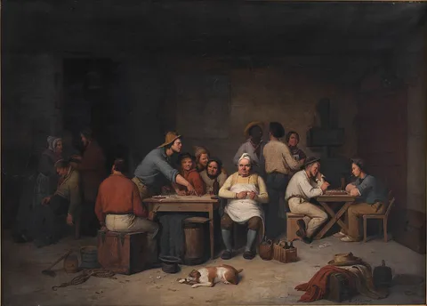 Christian Andreas Schleisner, En scene i værtshuset Brokkensbod