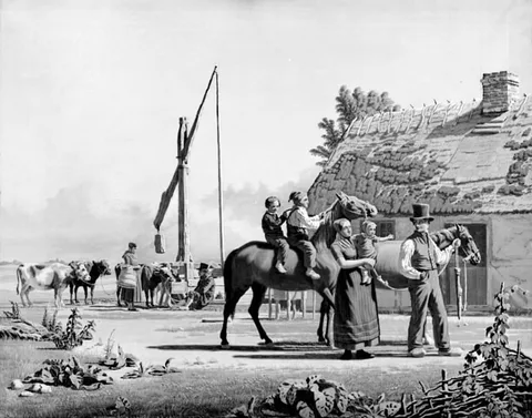 Godtfred Rump, Peasant Watering Horses and Cattle