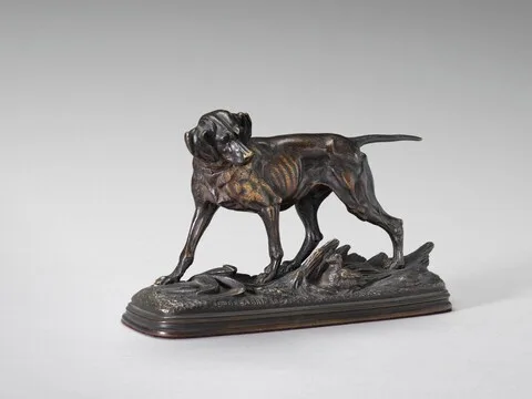 Édouard Delabrierre, Pointer Standing over a Pheasant