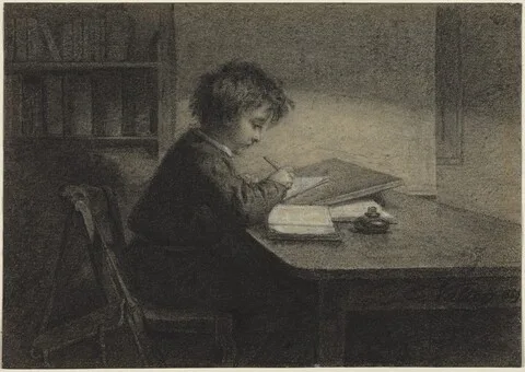 Edmond Eugène Valton, The Scholar