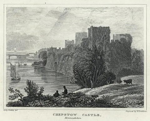William Tombleson, Chepstow castle, Monmouthshire