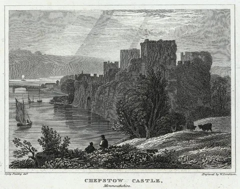 William Tombleson, Chepstow castle, Monmouthshire