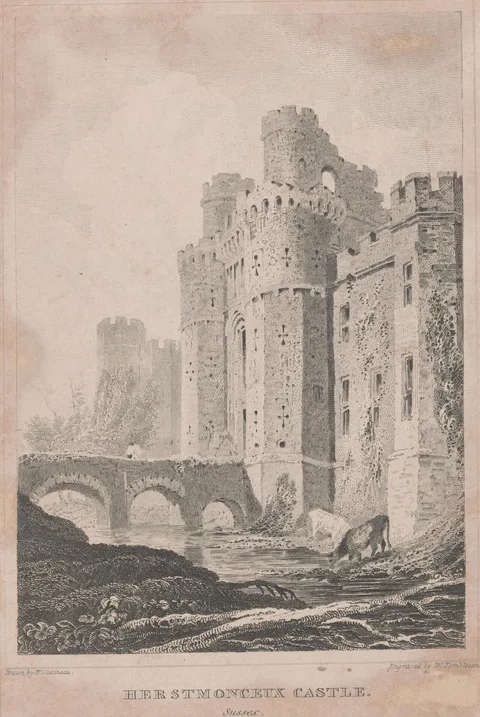 William Tombleson, Herstmonceux Castle, Sussex