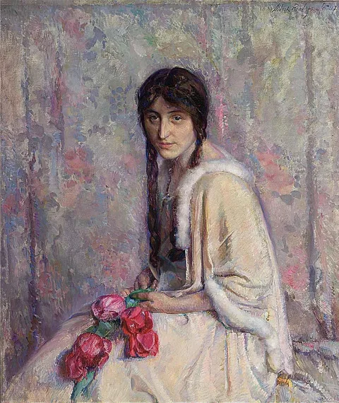 Albert Roelofs, A girl holding flowers