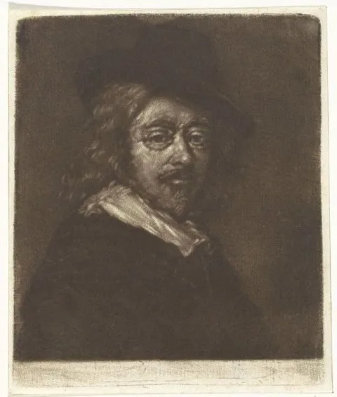 Cornelis van Noorde, Portret van Frans Hals met een hoed