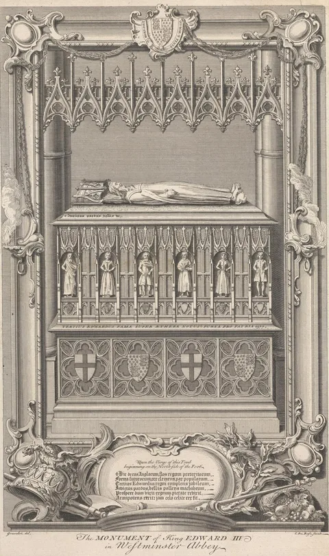 Claude Du Bosc, The Monument of King Edward III in Westminster Abbey
