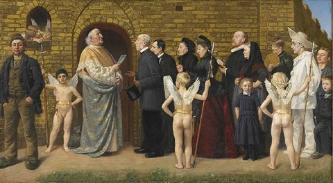 Malthe Engelsted, Saint Peter at the door of Paradise