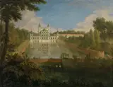 Jan van Nickelen, The old Schloss Benrath from the North