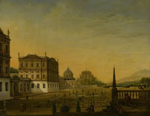 Jan van Nickelen, Architecture with figures