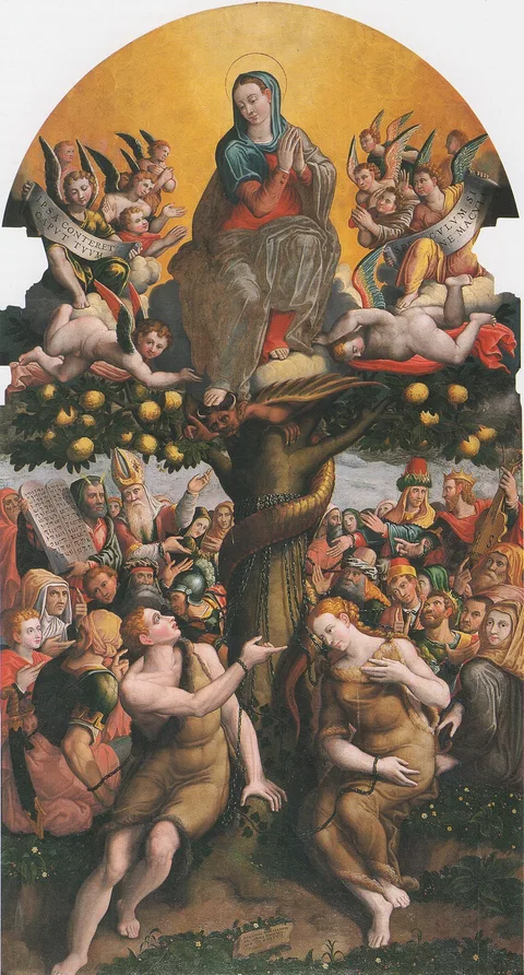 Ercole Ramazzani, L'Immacolata Concezione e l'albero della Scienza del Bene e del Male (Allegoria della Concezione)