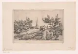 Frans Van Kuyck, Dorpsgezicht met landweg in de Kempen