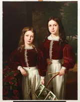 Jean Joseph Vaudechamp, Portrait of Two Children, Probably the Sons of M. Almeric Berthier, comte de LaSalle