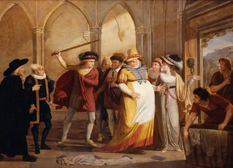 James Durno, Scene in 'The Merry Wives of Windsor' (from Act IV, Scene 2 of the play by William Shakespeare)