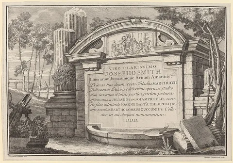 Giuliano Giampiccoli, Classical Ruins in a Landscape: frontispiece