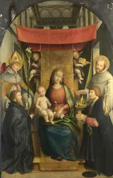 Gerolamo Giovenone, The Virgin and Child with Saints and Donors