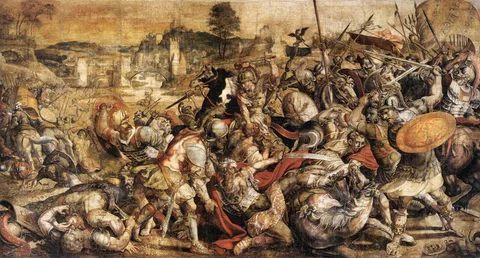 Fermo Ghisoni da Caravaggio, The Battle of the Ticino
