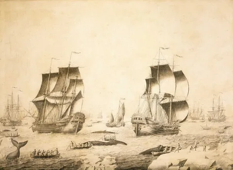 Adriaen van Salm, Whalers in the ice