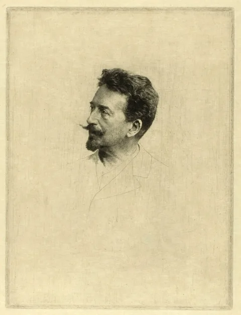 Adrien de Witte, Portrait of Félicien Rops
