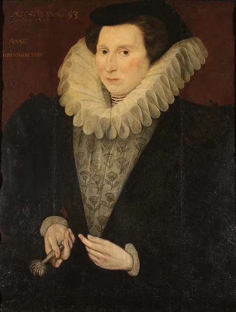 Hieronimo Custodis, Anne Carew, Lady Throckmorton (1520-1587), aged 53