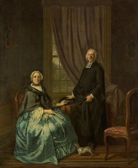 Hendrik Pothoven, Portrait of Petrus Bliek, Remonstrant Minister in Amsterdam, with his Wife Cornelia Drost