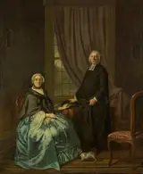 Hendrik Pothoven, Portrait of Petrus Bliek, Remonstrant Minister in Amsterdam, with his Wife Cornelia Drost