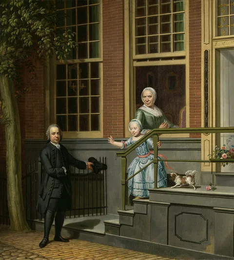 Hendrik Pothoven, Portrait of Jan de Groot (1733-1801), Margaretha Steenmulders (c. 1705-1777) and Margaretha Elisabeth de Groot (1768-1814)