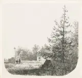 Nicolaas Johannes Roosenboom, Boomrijk landschap met een ooievaarsnest