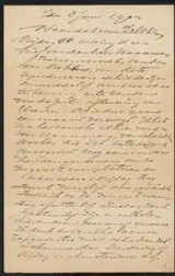 Arnold Hendrik Koning, Brief aan Philip Zilcken