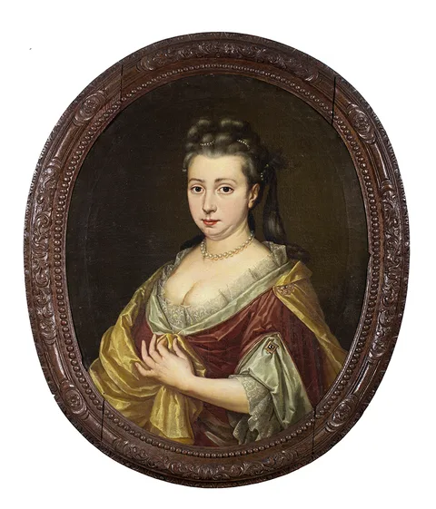Hermannus Collenius, Portrait of Lea Aldringa (1668-1724), echtgenote van Willem Alberda