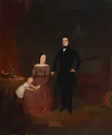 John Alexander Gilfillan, Portrait of Thomas Hudson Davis, his wife Elizabeth Taylor, and their son Henry Inman Davis