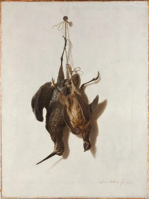 Jacques Charles Oudry, Still Life with Woodcock and Quail