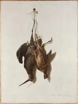 Jacques Charles Oudry, Still Life with Woodcock and Quail