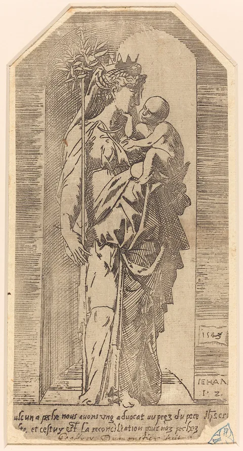 Geoffroy Dumonstier, The Crowned Virgin in a Niche