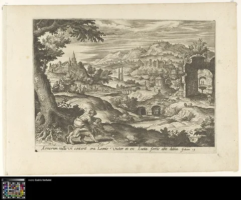 Anton Wierix II, Samson Rending the Lion