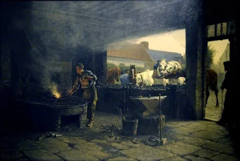 Charles Edouard Frère, Shoeing Forge