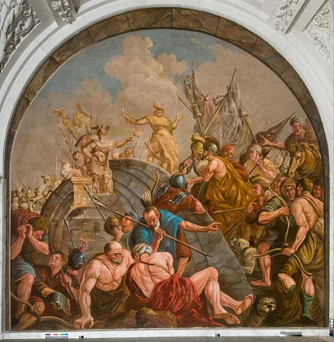 Giovanni Antonio de Groot, The Peace Negotiations between Claudius Civilis and Quintus Petillis Cerialis