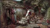 Thomas Falcon Marshall, The Woodcutter (part of the 'Liverpool Academy Album' presented to Alderman John Lea)