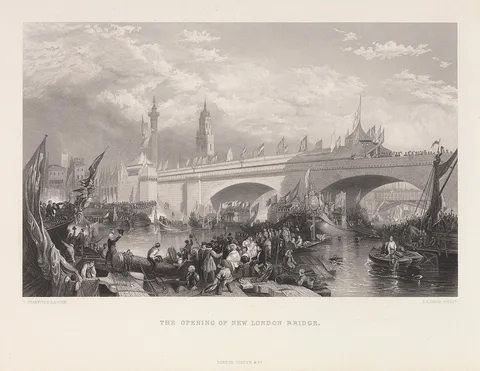 Thomas Abiel Prior, The Opening of New London Bridge
