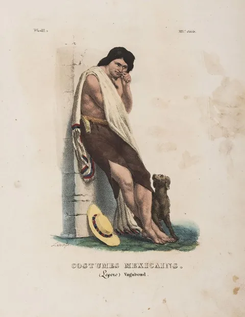 Claudio Linati, Costumes Mexicains. (Lepero) Vagabond.